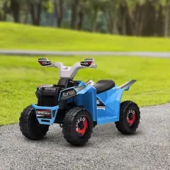 Aosom Kids ATV Quad Car, 6V Four-Wheeler for Kids with Forward Backward Function, Wear-Resistant Wheels for Toddlers Ages 18-36 Months