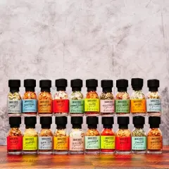 Smokehouse by Thoughtfully, Ultimate Grilling Spice Gift Set, Flavors Include Chili Garlic, Rosemary and Herb, Lime Chipotle, and More, Set of 20