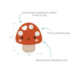 Pearhead Mushroom Silicone Teether