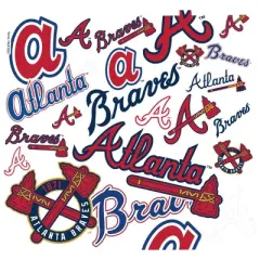 MLB Atlanta Braves 24oz All Over Venture Water Bottle