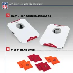 NFL Tampa Bay Buccaneers All-Weather Travel Cornhole Set