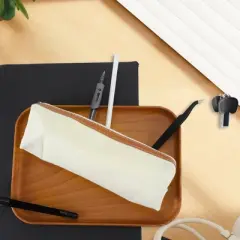 Unique Bargains Canvas Pencil Pen Case