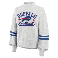 NFL Buffalo Bills Women's Oatmeal Heather Crew Neck