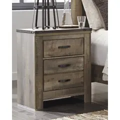 Signature Design by Ashley Casual Trinell 2 Drawer Nightstand, Brown