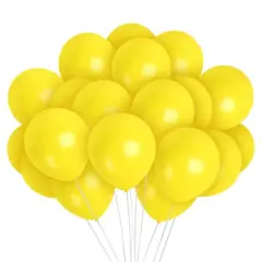Treasures Gifted Yellow Balloons - 12 Inch Latex Balloons - 36 Pack