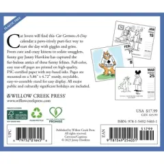Willow Creek Press 2026 Cat Cartoon-A-Day by Jonny Hawkins Box Calendar