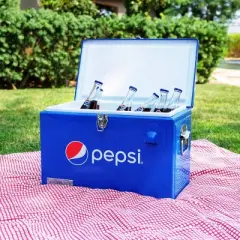 Permasteel Pepsi 21qt Ice Chest Portable Cooler Blue