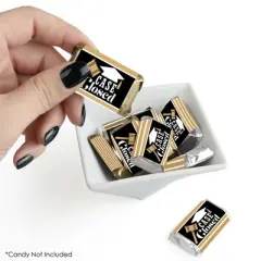 Big Dot of Happiness Law School Grad - Mini Candy Bar Wrapper Stickers - Future Lawyer Graduation Party Small Favors - 40 Count