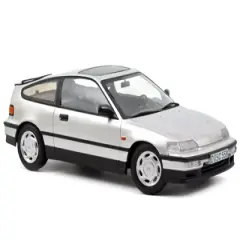 1990 Honda CRX Silver Metallic with Sunroof 1/18 Diecast Model Car by Norev