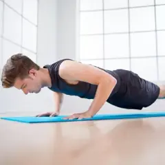 Stott Pilates and Yoga Mat - Blue/Gray XL (6mm)