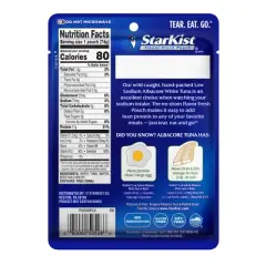 StarKist Low Sodium Albacore White Tuna in Water Pouch - 2.6oz