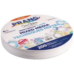 Prang&reg; Heavyweight Mixed Media Paper Circles, 9", 200 Sheets