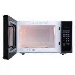 BLACK+DECKER 1.1 cu ft 1000W Microwave Oven - Stainless Steel Black: Countertop, Child Lock, 6 One-Touch Settings