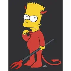 Women's The Simpsons Devil Bart Racerback Tank Top