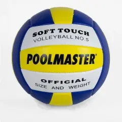 Swim Central 8" Sports Ball Soft Touch Volleyball Swimming Pool Accessory - Blue/Yellow