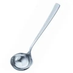 Rosle Stainless Steel Soup Ladle with Flat Handle, 2.7-ounce