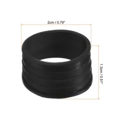 Unique Bargains Silicone Non-Slip Wear-Resistant Tennis Badminton Racket Handle Grip Rings 10 Pcs