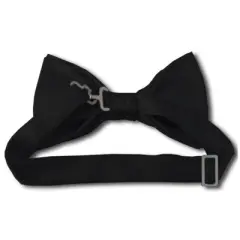 Men's 2.75 W And 4.75 L Inch With Pre-Tied College Stripe Bowtie