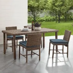5pc Bradenton Outdoor Steel Dining Set - Crosley
