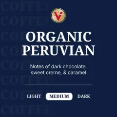 Victor Allen's Coffee Organic Peruvian, Medium Roast, 42 Count, Single Serve Coffee Pods for Keurig K-Cup Brewers