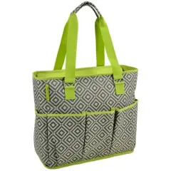 Picnic at Ascot Side Sided Cooler Tote with Multiple pockets