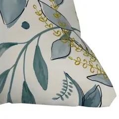 16"x16" Deny Designs Gyaneshwari Dave Winter Hues Square Outdoor Throw Pillow Off-White