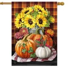 Briarwood Lane Fall House Flag 40x28 For Outdoor Autumn Arrangement For Fall House Flag