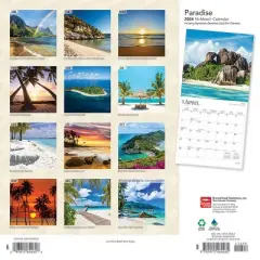 Browntrout 2024 Wall Calendar 12"x12" Paradise
