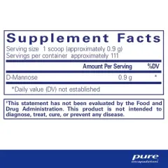 Pure Encapsulations D-Mannose Powder - for Urinary Tract Support - Urinary Tract Support & Bladder Health* - Easy Dissolve - Non-GMO & Vegan