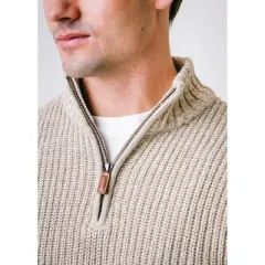 Hope & Henry Mens' Half Zip Pullover Sweater