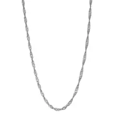 Tiara Sterling Silver Disco Chain Necklace