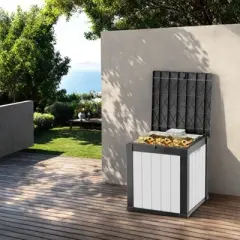 DSVIMOY Lockable Deck Boxes, Multi-Capacity Outdoor  Storage Deck Box, Small Patio Storage Bin for Garden Tools