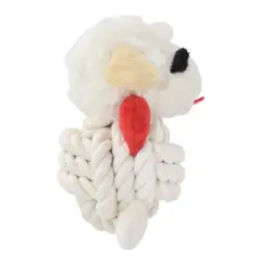 Multipet 6.5" Lamb Chop Rope Body Dog Interactive Plush Toy