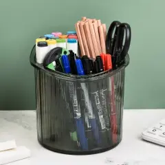 Trio Home 3 Compartment Cosmetic & Beauty Organizer, Brush Holder, Makeup, Jewelry, Office Desk Accessories, Cutlery, Vanity Holder