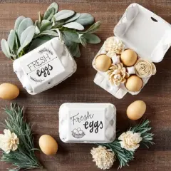 Juvale 20 Pack, 6 Count Empty Egg Cartons for Chicken Eggs, 1/2 Dozen Cartons, half dozen egg holder, White