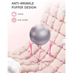 CLUCI Quilted Duffel Bag for Women, Large Puffer Duffle Weekender Bag with Shoe Compartment, Overnight Carry On Bag Workout for Airplane, Sports