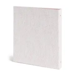 U Brands 1" Binder Sophisticated Speckle: Cute Aesthetic Hard Cover, 200 Sheet Capacity, Light Pink, 2 Pockets