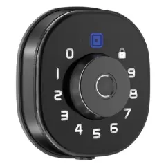 GeekTale Smart Fingerprint and Touch Panel Dead Bolt, F502 (Matte Black)
