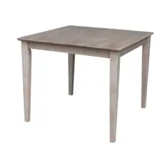 Solid Wood 36" X 36" Dining Table Weathered Gray - International Concepts