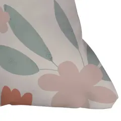 20"x20" Deny Designs Menina Lisboa Spring Colorful Flowers Square Outdoor Throw Pillow Blue