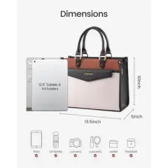 Purses and Handbags , Trendy Satchel Tote Purse, PU Leather Crossbody Shoulder Bag