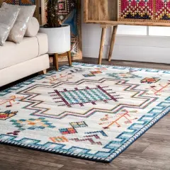 nuLOOM Richelle Global Medallion Area Rug