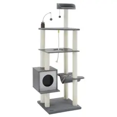 Sam's Pets Tyrone 70.5" Gray Cat Tree