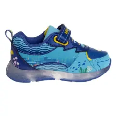 Baby Shark Boys Light Up Hook and Loop Fashion Sneakers. (Toddler/Little Kids)