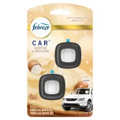Febreze Car Air Freshener - Soothe & Restore - 0.13 fl oz/2ct