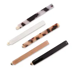 sc&uuml;nci Fashion Acrylic Bobby Pins - Assorted Neutrals - All Hair - 5pcs