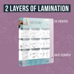 Maplefield Workout Journal For Women Workout Planner For Women Workout Calendar Wall Pilates Exercise Chart Set Of 10