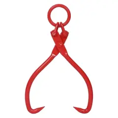 Log Lifting Tongs Felled Claw Hook Lumber Skidding Tongs 32" Heavy Duty Grapple Claw With Hook For Log Lifting Handling Dragging Carrying Tool