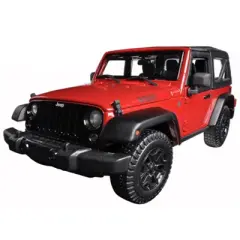 2014 Jeep Wrangler Willys Red 1/18 Diecast Model Car by Maisto