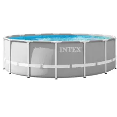 Intex 15-FT X 48-IN Prism Frame Swimming Pool Set w/ Ladder, Cover & Pump